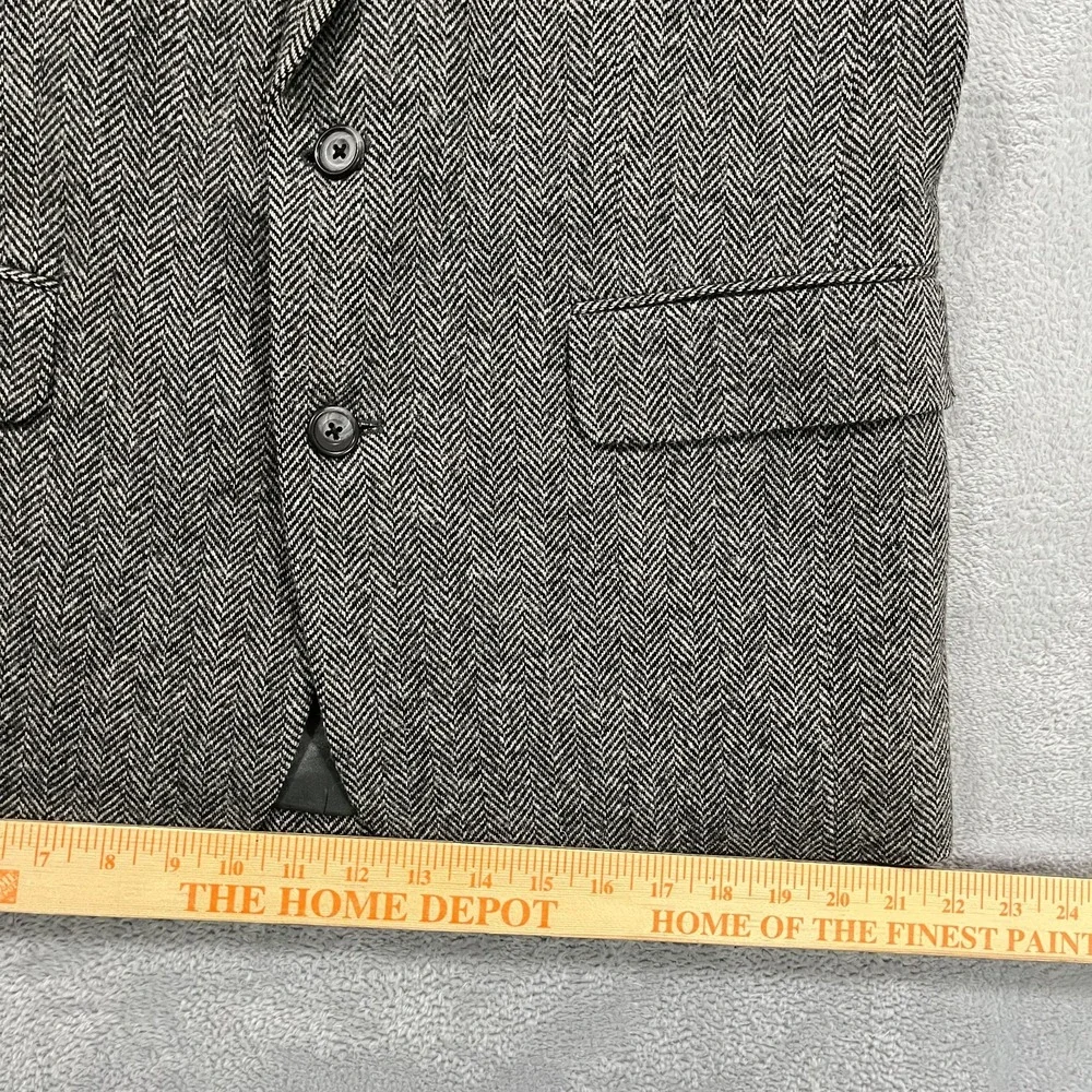 Vintage John Alexander Blazer Mens 38R Wool Tweed 2 Button 90s Preppy‎